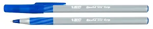 Ручка шариковая Bic, Round Stic Grip, черная 0,8 мм