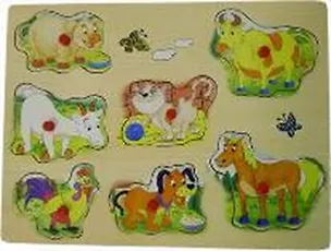 Пазл С музыкой животные (М4098) (дерево) (желт. устройство) 2032245