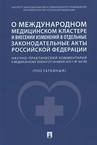 О международном медицинском кластере и внесении изменений в отдельные законодательные акты РФ. Научно-практический комментарий