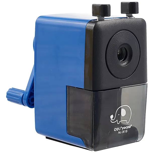 Точилка механическая «Цветная», 1 отверстие, пластик, Deli 258929 — 2