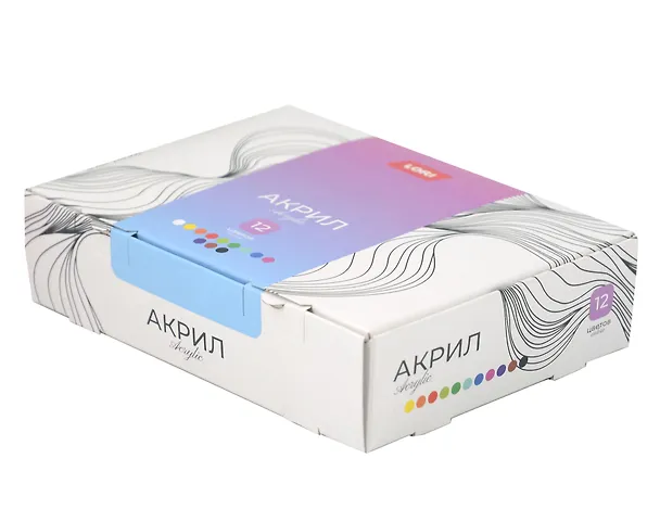 Акрк-012 Краски акриловые КЛАССИКА, 12 цв. по 20 мл 3141839 — 1