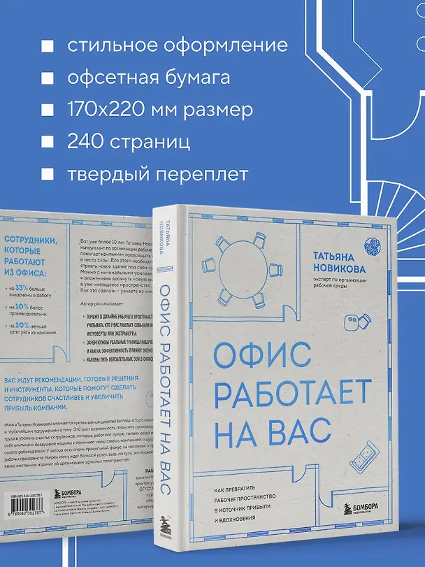 Книга Офис работает на вас. Как превратить рабочее пространство в источник прибыли и вдохновения (Татьяна Новикова) — 12
