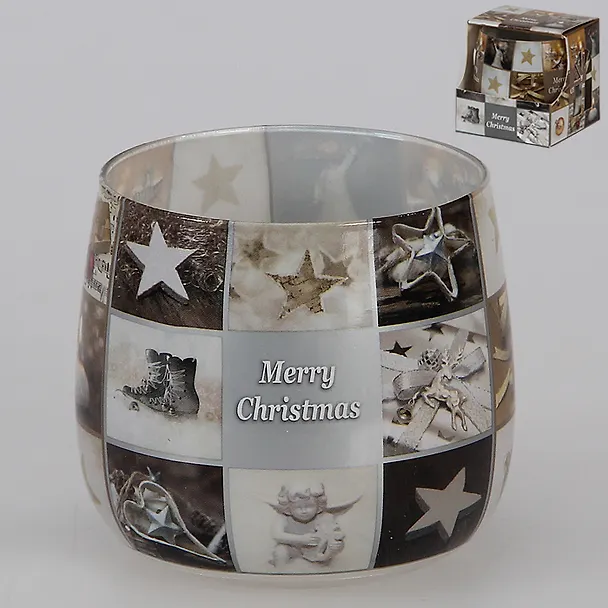 Свеча Marry christmas 7см в подарочной упаковке (348-437) (Авангард) 2437739 — 1