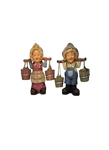 Фигурка Дедушка Бабушка с коромыслом (20х18) (02-29)