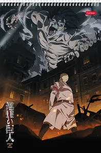 Альбом для рисования Hatber, "Атака Титанов", А4, 30 листов, на спирали, в ассортименте