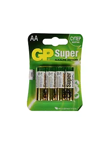 Батарейки "GP Super Alkaline", AA, 4 штуки