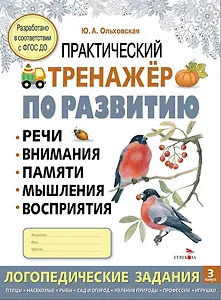 Практический тренажер по развитию речи, внимания, памяти, мышления, восприятия.  Выпуск 3. Рабочая тетрадь