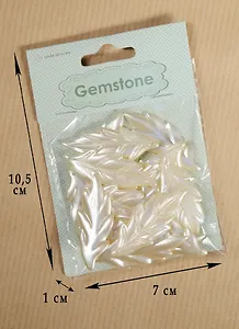 Набор для творчества Бусины Листочки 43*17мм 18шт пластик