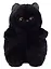 Мягкая игрушка Кот с желтыми глазами (черный) (40см) (12-09602026-L3) — 3143449 — 2