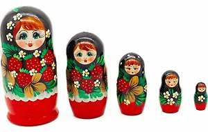 Матрёшка 5 в 1 расписная МИКС (16см) (5402564)
