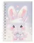 Записная книжка А6 80л лин. "Зайка" дутая ПВХ-обл., спираль, дизайн.блок, ассорти — 3041015 — 2