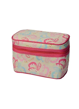 Косметичка на подкладке розовая серия LETITIA (19х12х8) (34076) 2405058