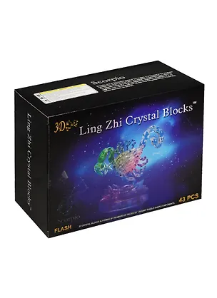 3D Crystal Puzzle Знаки Зодиака Скорпион со светом (9046A) 2519858