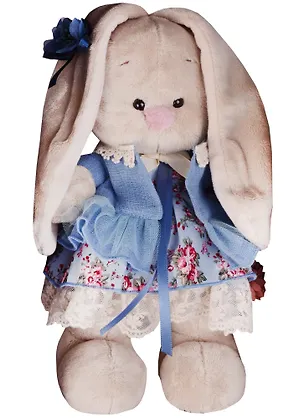 Мягкая игрушка Зайка Ми Голубой василек (25 см) (StS-215) 2613003