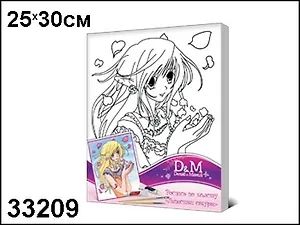 Роспись по холсту Лепестки сакуры (3+) (25х30см) (33209) (Делай с мамой)