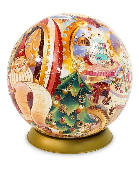 Шаровый Пазл Мастерская Деда Мороза (540деталей, 23см) (A2612_09) 2393974 — 1