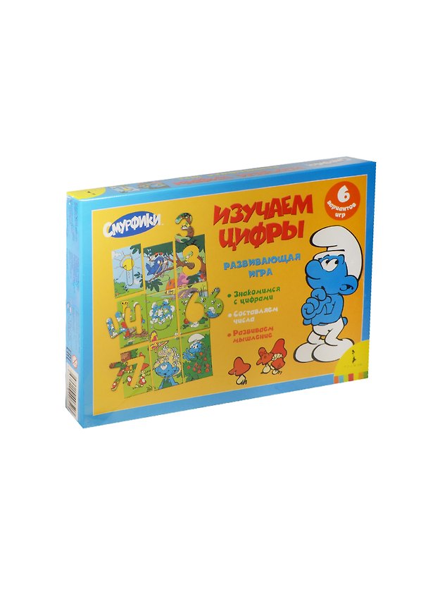 Настольная игра «Смурфики. Изучаем цифры», Смурфики 2451302 — 1