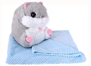 Мягкая игрушка "Хомяк с пледом"