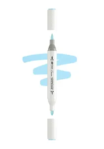 Маркер акриловый "Сонет" лазурный, двусторонний, перо кисть/пуля