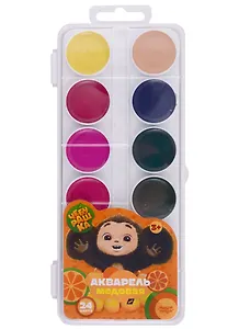 Краски акварельные "Чебурашка", 24 цвета