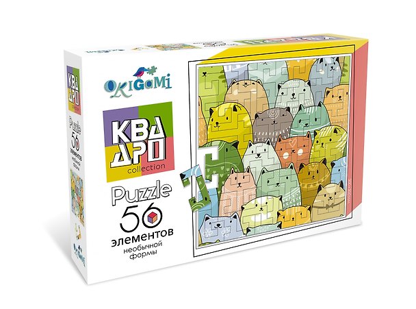 Пазл Квадро "Коты", 56 элементов 2961957 — 1