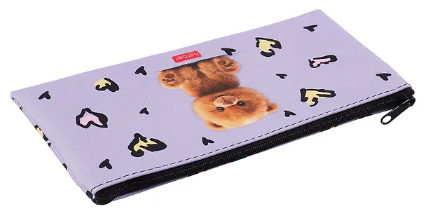 Пенал-косметичка "Пушистый мишка" 20,5*11см, на молнии мягкий 3079961 — 3