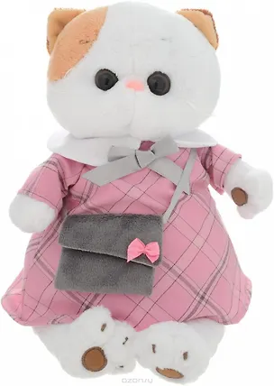 Мягкая игрушка Ли-Ли в розовом платье с серой сумочкой (24 см) (LK24-007) 2585765