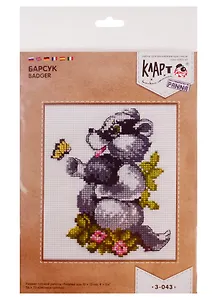 Набор для вышивания Klart Барсук 3-043