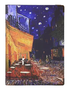 Книга для записей А5 248л "Ван Гог. Ночная терраса кафе" тверд.обл., цв.срез, 120г/м2, ассорти