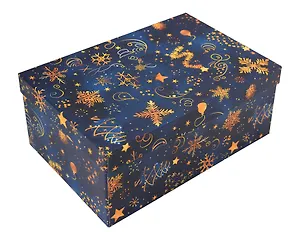 Коробка подарочная "НОЧНЫЕ ГРЕЗЫ" 30.5*20*13см, Новый год, картон