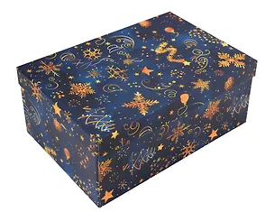 Коробка подарочная "НОЧНЫЕ ГРЕЗЫ" 30.5*20*13см, Новый год, картон 3109871