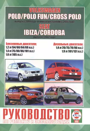 Volkswagen Polo / Polo Fun / Cross Polo выпуска с 2001 года, включая рестайлинг с 2005 года. Seat Ibiza & Cordoba выпуска с 2002 года — 2586659 — 1