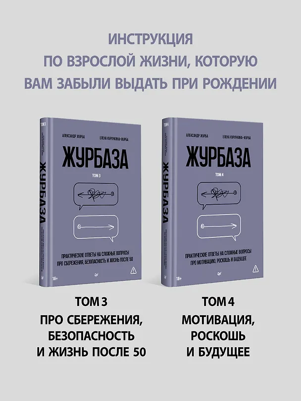 Книга Журбаза. Практические ответы на сложные вопросы про сбережения, безопасность и жизнь после 50. Том 3 (Александр Журба, Елена Курочкина-Журба) — 15