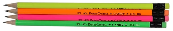 Карандаш Faber-Castell, Candy, чернографитный HB с ластиком 231308 — 2