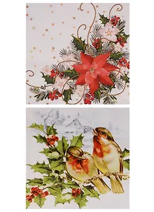 Набор салфеток для декупажа Зимние Снегири (SDL073400/SDL059500)