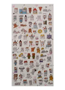 Наклейки бумажные Кошачий праздник 17043