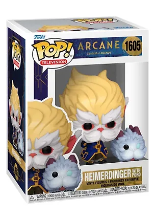 Фигурка Funko POP! TV Arcane League of Legends Heimerdinger w/Poro (1605) (Fun80193) 3118591