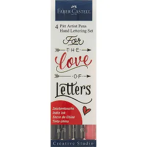 Набор капиллярных ручек «Pitt Artist Pen Letterin», 4 штуки 