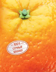 Сочный блокнот.Апельсин (на метал.пленке)
