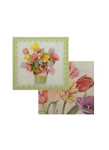 Набор салфеток для Декупажа Амстердамские тюльпаны (211201/TL325106) (2шт) (упаковка)