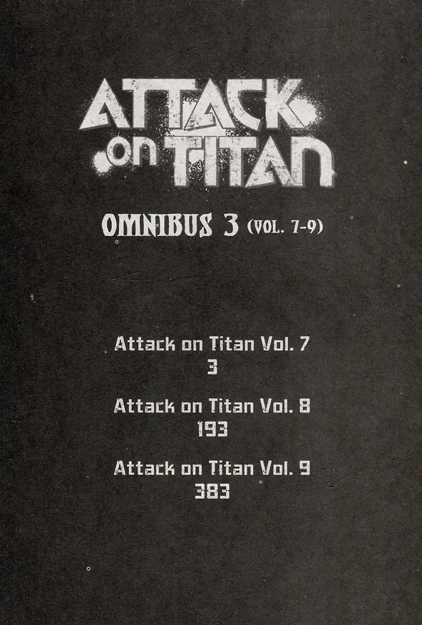 Книга Attack on Titan. Omnibus 3 (Volumes 7-9) (Хадзимэ Исаяма) — 2