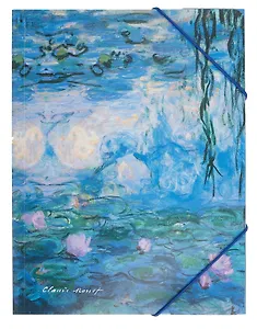 Папка на резинке А4 "Моне. Водяные лилии"