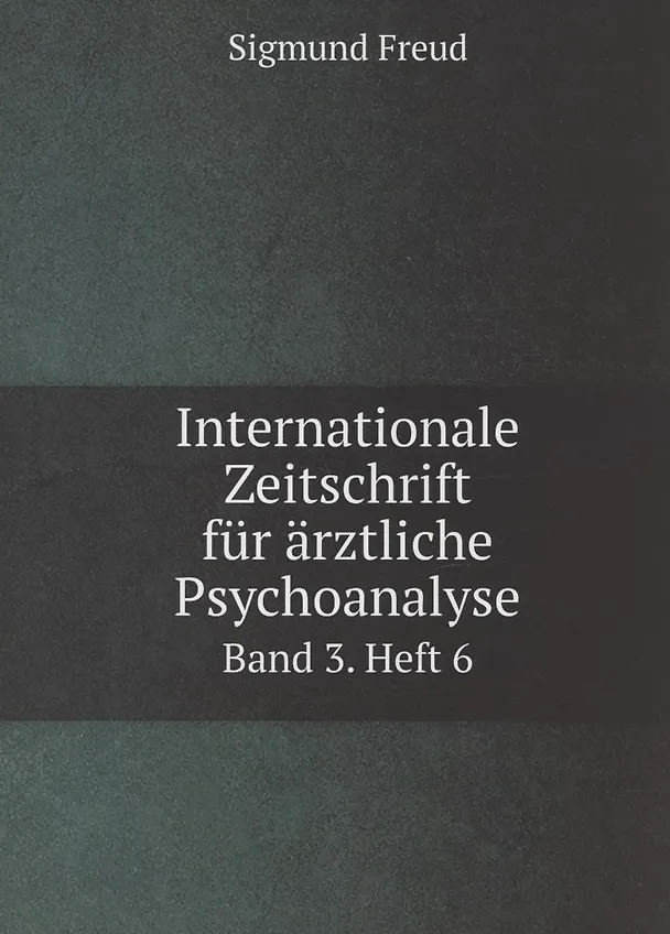 Internationale Zeitschrift fur arztliche Psychoanalyse Band 3. Heft 6 339792 — 1