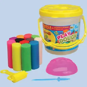 Набор для лепки (83660) (12 цв) (8гр) (+формы) (ведро) 2269752