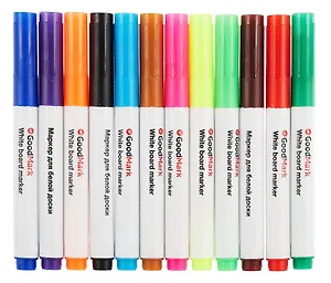 Маркеры для белой доски, 12 цветов