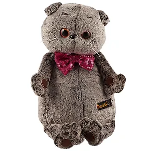 Игрушка мягкая Budi Basa, Басик в галстуке-бабочке в пайетках (В1) 30см Ks30-095 2701635