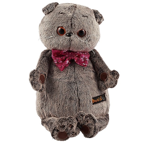 Игрушка мягкая Budi Basa, Басик в галстуке-бабочке в пайетках (В1) 30см Ks30-095 2701635 — 1