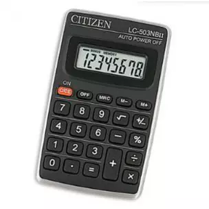 Калькулятор 08 разрядный карманный CITIZEN LC-503NB(NG) II — 209414 — 1