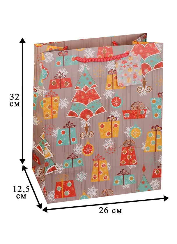 Пакет подарочный бумажный А4 "Winter style", Новый год 243451 — 2