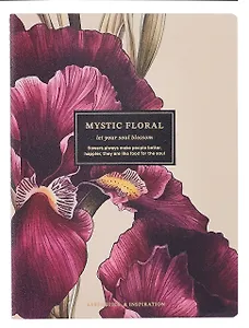 Тетрадь 40 листов в клетку "Blossom. Irises", сшивка